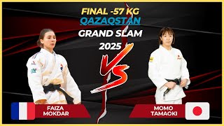 🏆 Final -57 Kg | Faiza MOKDAR (FRA) vs Momo TAMAOKI (JPN) | Qazaqstan Grand Slam 2025 🏆