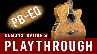 Lindo PBEQ Piebald Burl Ash Electro Acoustic Guitar Demo and Playthrough
