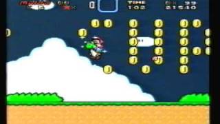 Super Mario World Glitches: Crazy Music Glitch in Funky level