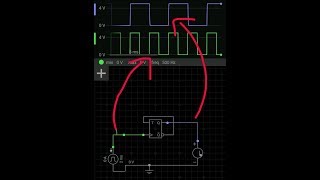 frequency division using T flipflop(simulation in mobile phone)