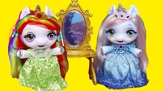 Baby Unicorns are Princesses ! Toys and Dolls Family Fun with New Dollhouse | Sniffycat