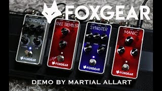 Foxgear pedals demo by martial allart