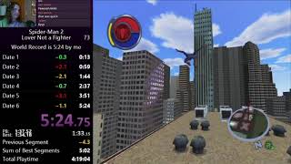 Spider-Man 2 Lover Not a Fighter Speedrun (5:24) (Previous World Record)