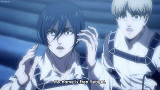 eren says "Eren Yeager"