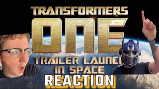 TRANSFORMERS ONE TRAILER LAUNCH IN SPACE! REACTION!!!
