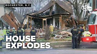 BREAKING: Explosion levels house in Rochester, stuns neighbors