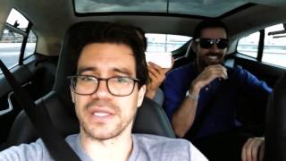My crazy ride in a Self Driving Tesla Car! - Tai Lopez