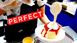 PERFECT PUFFY SOUFFLE PANCAKES | Bangkok Street Dessert