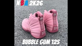 NBA 2K26 Shoe Creator - HOW TO MAKE AIR JORDAN "Bubble Gum" 12s