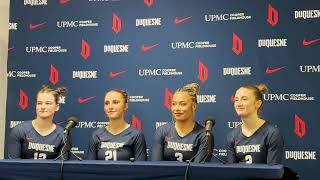 2/12/2026 #7 Duquesne vs. West Liberty Acrobatics and Tumbling Athlete Press Conference