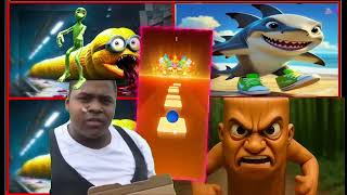 Worm Minion & Kitten Worm 🆚️ Tralalero Tralala 🆚️ Tung Tung Tung Sahur Tiles Hop EDM Rush