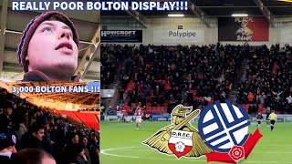 BOLTON NICK A POINT AT DONCASTER IN 1-1 DRAW AFTER REALLY POOR PERFORMANCE !!!