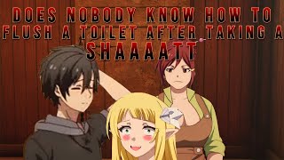 does nobody know how to flush a toilet after taking a shieat.  DISCUSTING! #blacksummoner #abridged