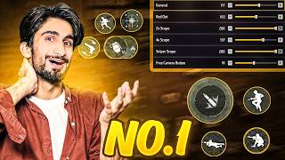 Revealing World NO.1 Rusher Free Fire Settings 😱 HS ACTION