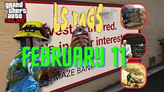 LS TAGS, SHIPWRECK & GUN VAN Locations - FEBRUARY 11| GTA ONLINE