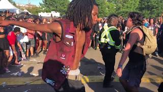Ho99o9 circle pit at AfroPunk Brooklyn, 2019