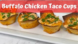Buffalo Chicken Taco Cups