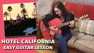 Hotel California by The Eagles, easy guitar lesson and tutorial