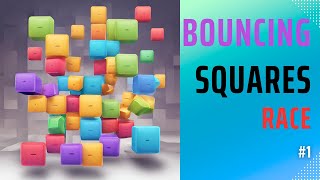 Full bouncing squares race 😱😱 #1