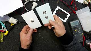 Clipsal Saturn Switch Review and Connecting up LED
