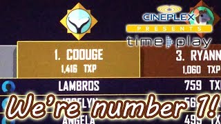 Coouge numéro 1 dans Cineplex TimePlay