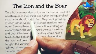 The Lion and the Boar | English reading practice | english padhna kaise sikhe | story english story