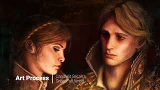 Candlelit secrets - Art process - GreedFall fanart