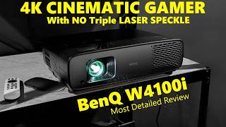 Benq W4100i Zero Speckle 4LED Gamer 4K Home Theater Projector Review !