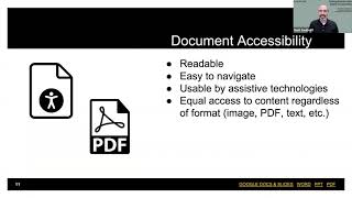 Accessible Documents, Matt Sauthoff and Heather Backus