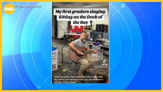 Teacher’s classic-song classroom project gains online following