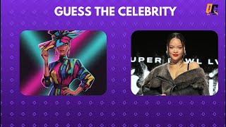 Guess the famous celebrity face draw by AI | Quiz Craft Challenge