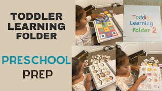 Toddler Learning Folder-2 Preschool/K Prep