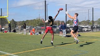 4th Quarter Mentality 7v7 18U one-on-ones including Braylon Calais, Braylun Huglon, Javon Vital Jr.
