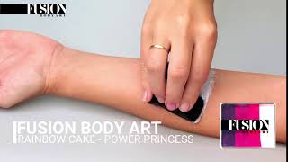 Fusion Body Art  Rainbow Cake Swatch | Power Princess