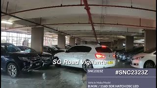 24aug2025 Loyang Point Carpark level 3 #SNC2323Z bmw 116d hit and run on #SMP9261R bmw 520
