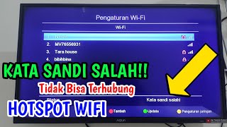 Kata Sandi Salah Tidak Bisa Terhubung Hotspot WiFi STB Matrix Apple