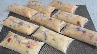 Flaked or bionic ice creams