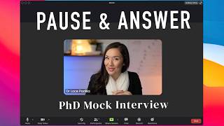 How to Practice for a PhD Interview (Realistic Mock Interview)