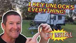 LIVE | Update all your locks to 1 Key Caravan, we convert our Jayco Journey! Its quick, easy & DIY!
