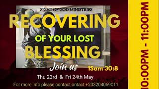 RECOVERING OF YOUR LOST BLESSING