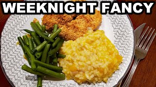 Crispy Baked Chicken & Risotto Dinner