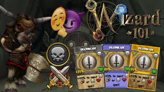 Wizard101: BLADE EVERY. SINGLE. ROUND. (Max Death PvP)