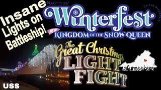 Exploring Winterfest on the USS Wisconsin | Great American Light Fight Contender