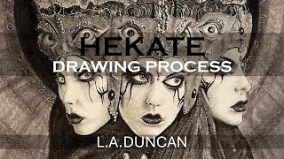 Hekate Art Drawing Process
