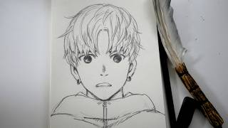 Easy Drawing😀Pretty Boy Jiji [ASMR]