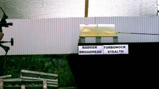 Slow motion bow and arrow with a turbonock Part 2