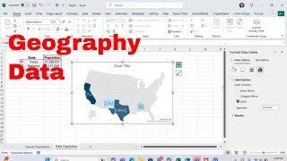 How to Populate Geography Data Using Linked Data in Excel and Visualize It with Graphs #msexcel #wow