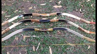 Backyard Archery .. Covid - 19..  Shooting my Grozer Asiatic bows.