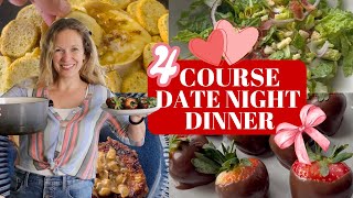 4 Course Valentine's Date Night Dinner at Home ❤️