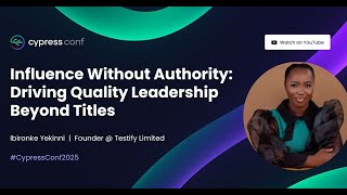 Influence Without Authority: Driving Quality Leadership Beyond Titles | Ibironke Yekinni